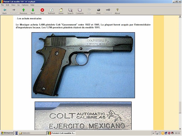pistolet colt 1911-A1 expliqué