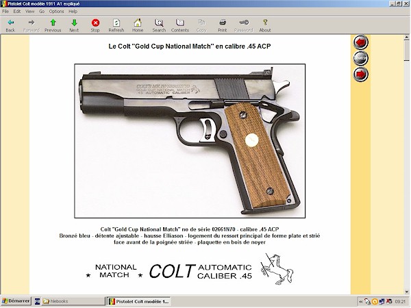 pistolet colt 1911-A1 expliqué